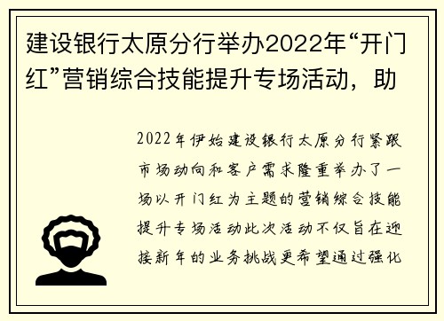 建设银行太原分行举办2022年“开门红”营销综合技能提升专场活动，助力金融服务新高峰